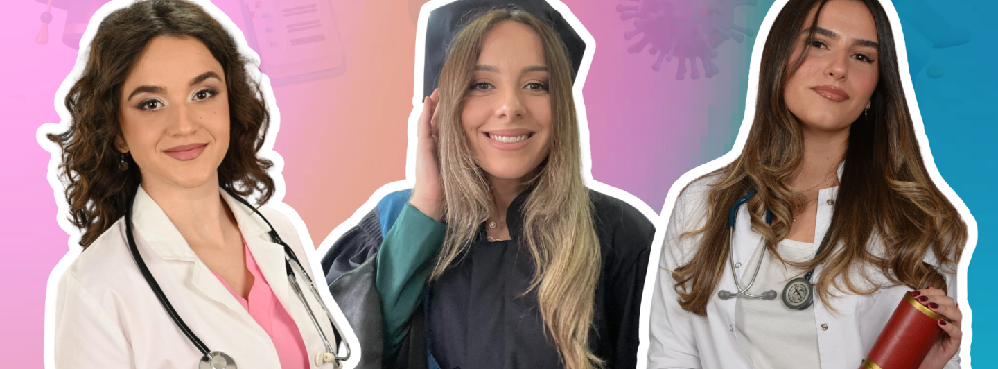 Albina, Anastasija dhe Bojana janë tri studentet më të mira të mjekësisë në Maqedoninë e Veriut